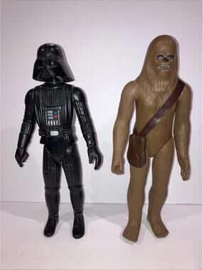 Vintage 1978 Star Wars Darth Vader & Chewbacca 15 Inch Figures